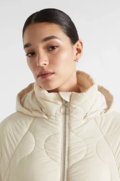 Seed Heritage Jackets & Vests-A Line Puffer Jacket Vanilla Cream