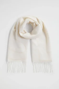 Seed Heritage Scarves & Kaftans-Abstract Seed Logo Scarf Vanilla Cream