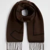 Seed Heritage Scarves & Kaftans-Abstract Seed Logo Scarf Hot Chocolate
