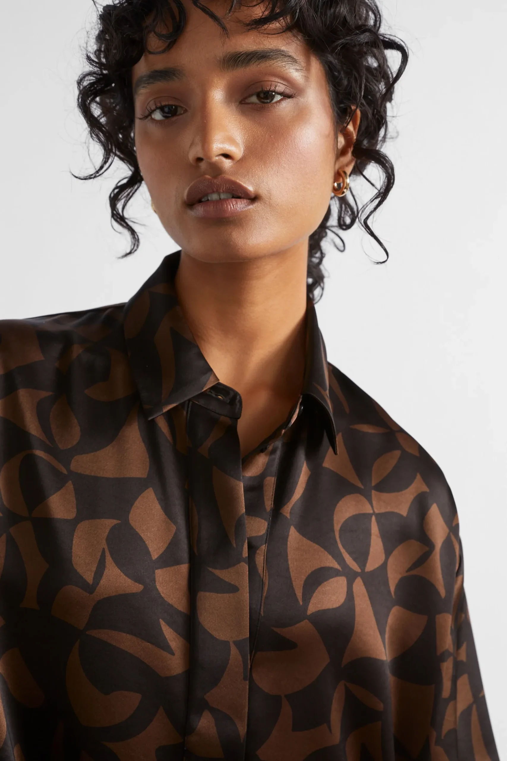 Seed Heritage T-Shirts & Tops-Abstract Shirt Hot Chocolate Abstract