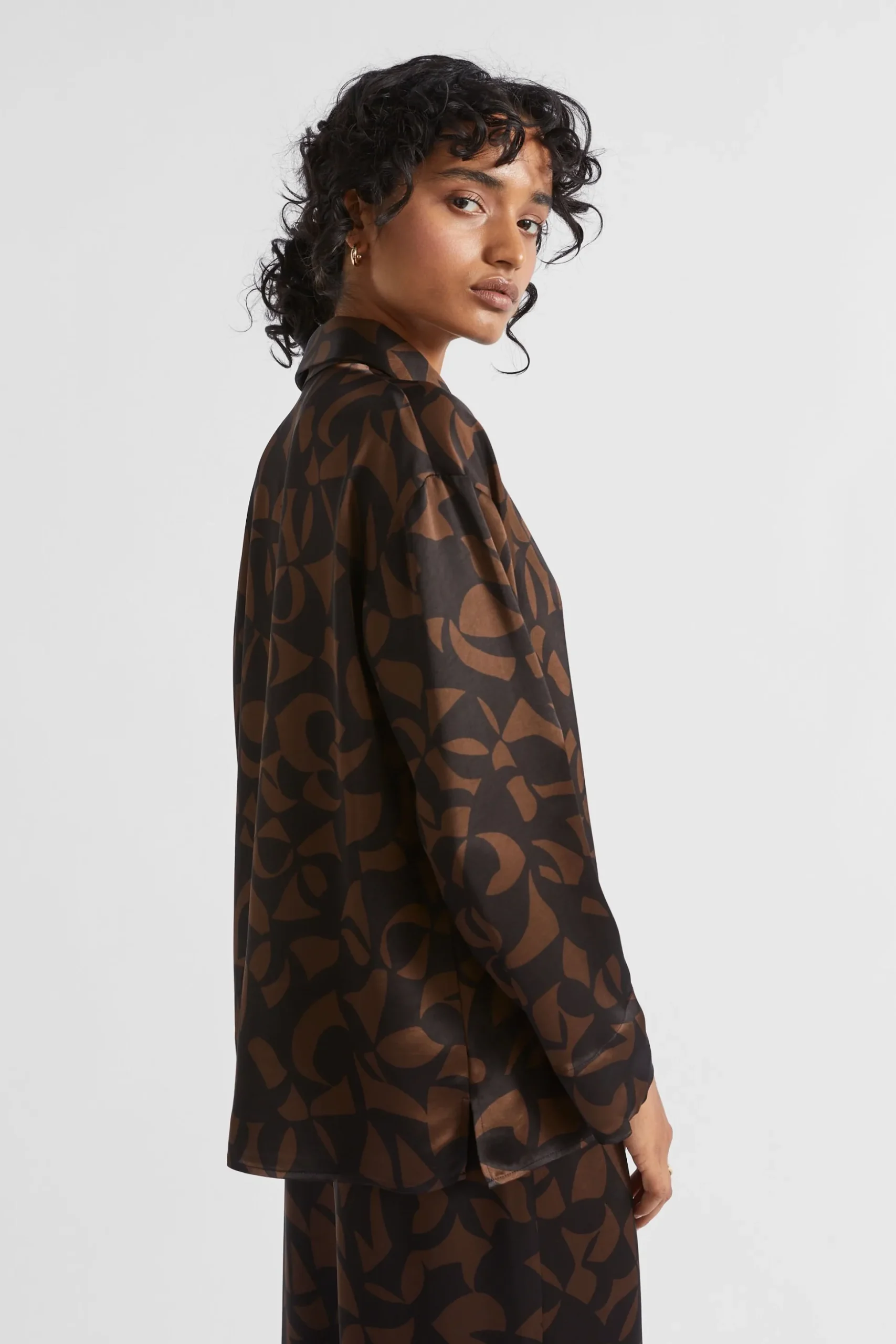 Seed Heritage T-Shirts & Tops-Abstract Shirt Hot Chocolate Abstract