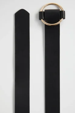 Seed Heritage Belts-Adele Leather Hip Belt Black