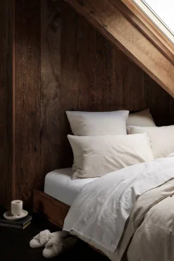 Seed Heritage Bedroom-Alba Queen Flat Sheet White