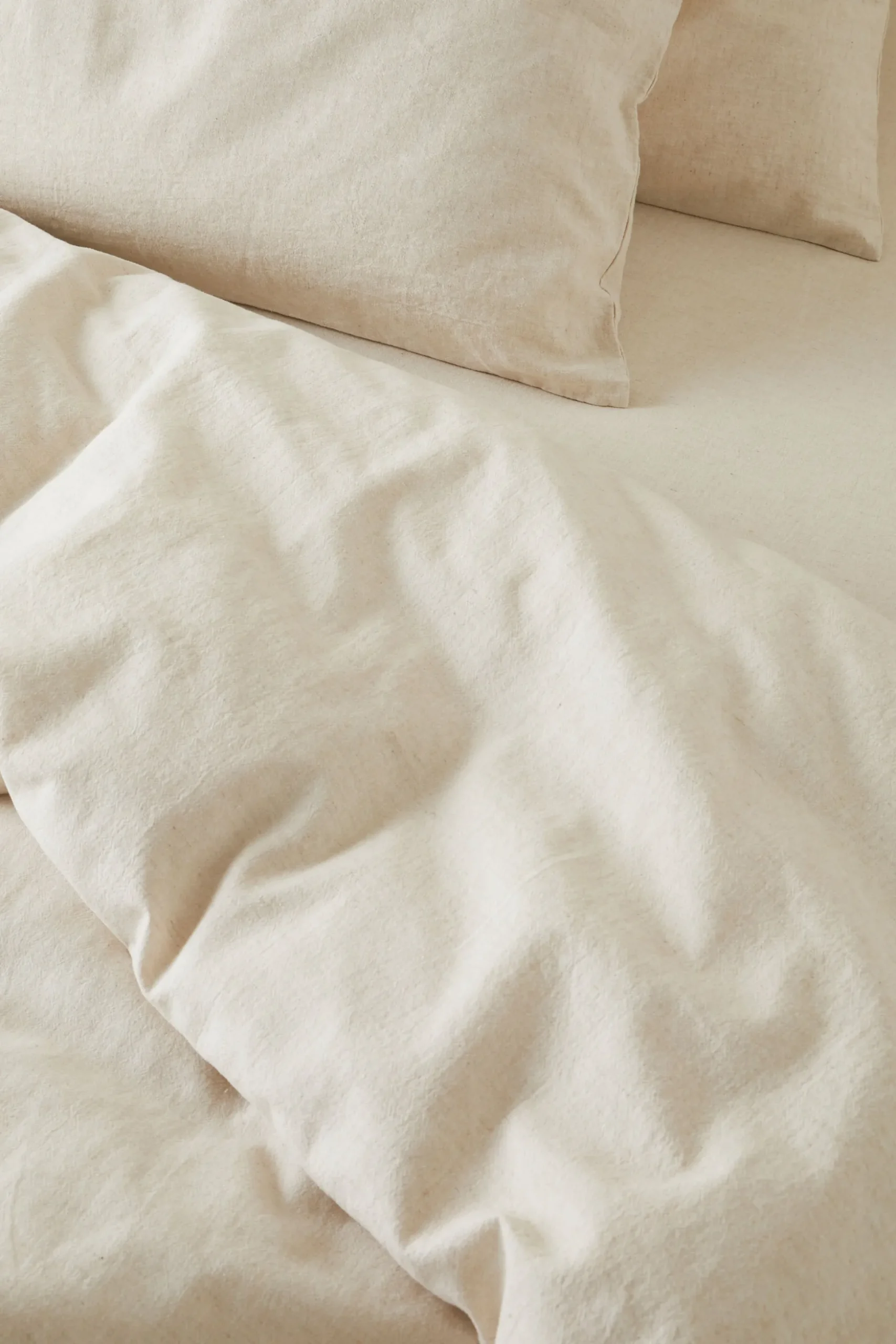 Seed Heritage Bedroom-Alba Super King Duvet Cover Flax Cross Dye