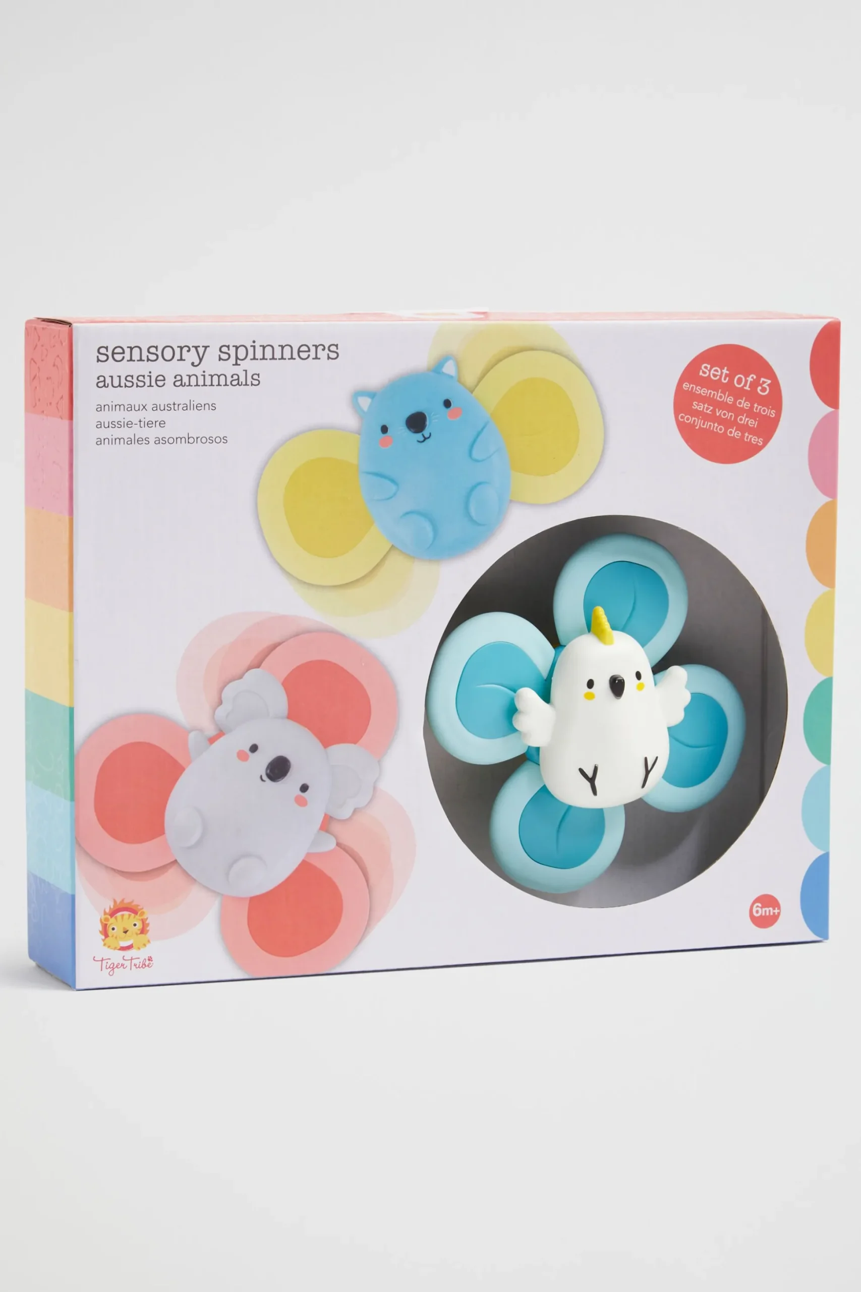 Seed Heritage Baby Toys-Animals Sensory Spinners Multi