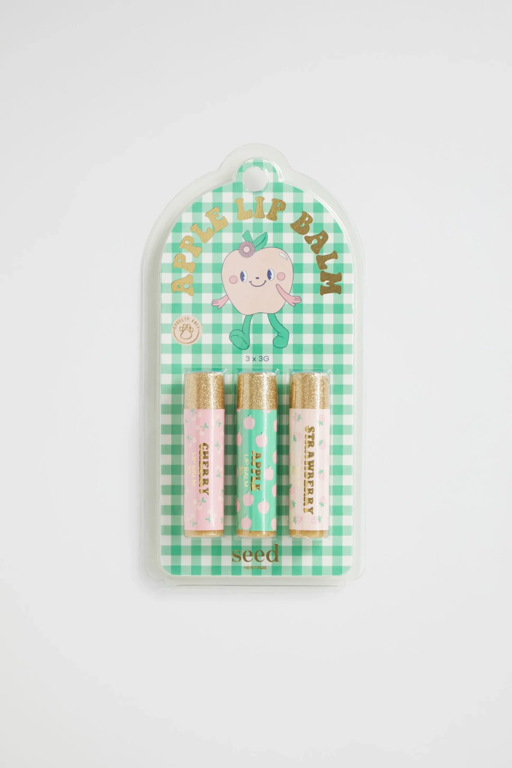 Seed Heritage Beauty & Lips & Nails-Apple 3 Pack Lip Balm Multi