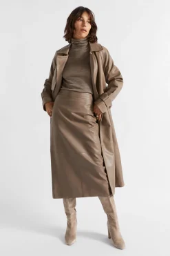 Seed Heritage Knitwear & Sweaters-Babywool Roll Neck Top Hazel Marle