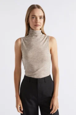 Seed Heritage Knitwear & Sweaters-Babywool Tank Light Storm Marle