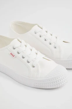 Seed Heritage Sneakers & Trainers-Basic Canvas Lace Up Sneaker White