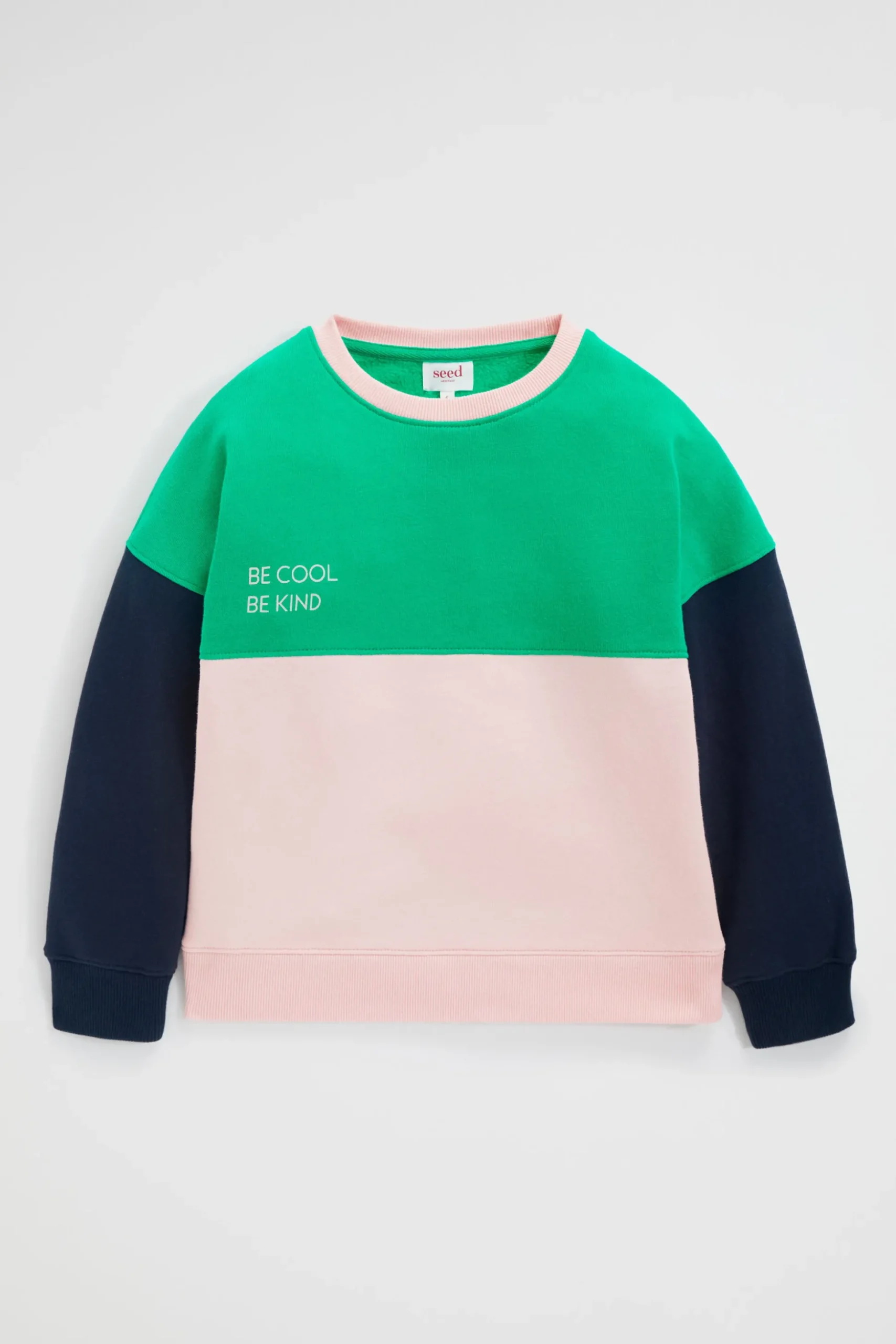 Seed Heritage T-Shirts & Tops-Be Cool Be Kind Sweat Pea Green