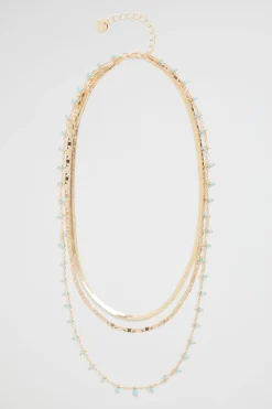 Seed Heritage Jewellery-Bead Dangle Necklace Bluebell