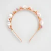 Seed Heritage Hair Accessories-Beaded Sequin Headband Soft Coral
