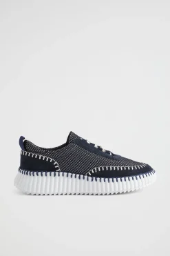 Seed Heritage Sneakers-Brielle Knit Sneaker Navy