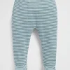 Seed Heritage Leggings & Pants-Brushed Stripe Legging Forest