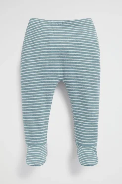 Seed Heritage Leggings & Pants-Brushed Stripe Legging Forest