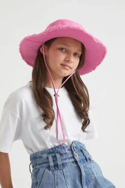 Seed Heritage Hats, Beanies & Caps-Bucket Hat Fuchsia