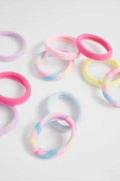 Seed Heritage Hair Accessories-Bunny Rainbow Super Hair Elastics Multi