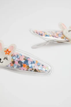 Seed Heritage Hair Accessories-Bunny Shaker Snaps Multi