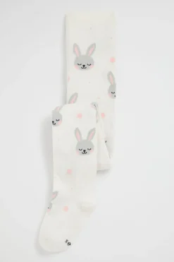 Seed Heritage Tights-Bunny Tights Vanilla