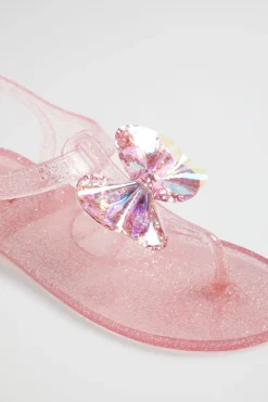 Seed Heritage Sandals & Slides-Butterfly Tbar Jelly Pink