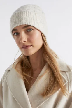Seed Heritage Hats & Gloves-Cable Knit Beanie Oat Marle