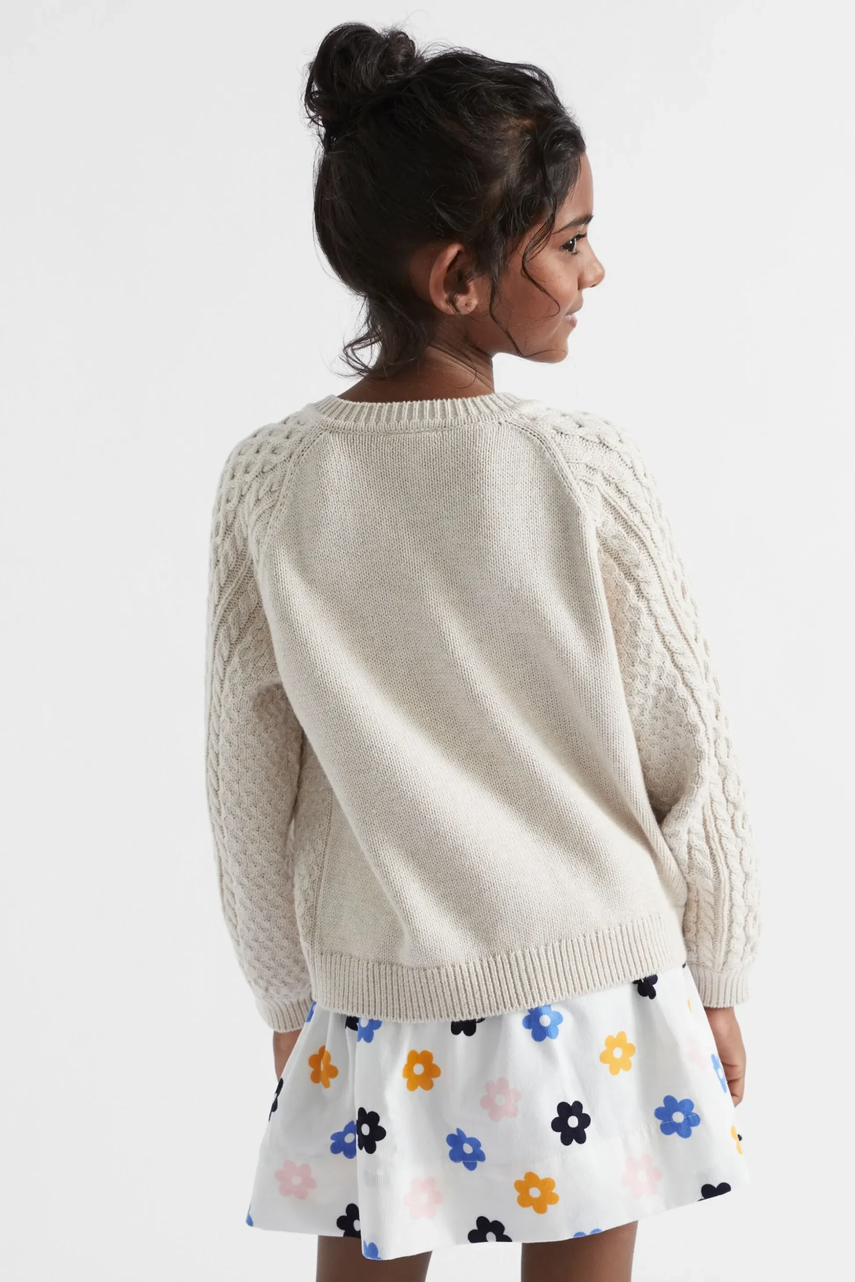 Seed Heritage Knitwear & Sweaters-Cable Knit Cardi Oat Marle