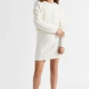 Seed Heritage Skirts-Cable Knit Skirt Vintage Cream