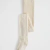 Seed Heritage Tights-Cable Knit Tights Oat Marle