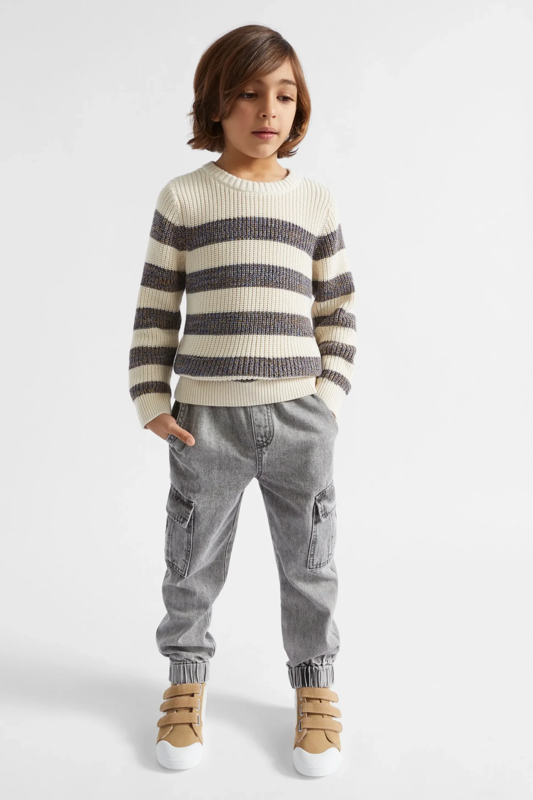 Seed Heritage Denim & Jeans-Cargo Jean Slate Wash