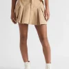 Seed Heritage Skirts-Cargo Pleat Skirt Ecru