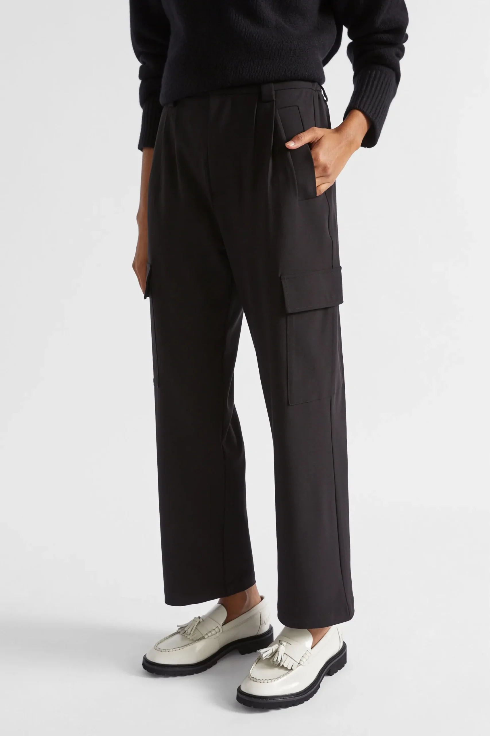 Seed Heritage Pants-Casual Cargo Pant Black