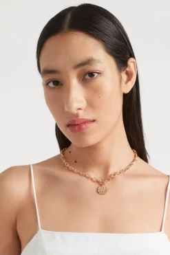 Seed Heritage Jewellery-Chain Charm Necklace Gold