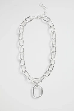 Seed Heritage Jewellery-Chain Link Necklace Silver
