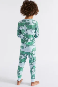Seed Heritage Pyjamas & Sleepwear-Chameleon Pyjama Pale Blue