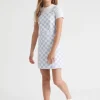 Seed Heritage Denim & Jeans-Check Denim Dress Sky Blue
