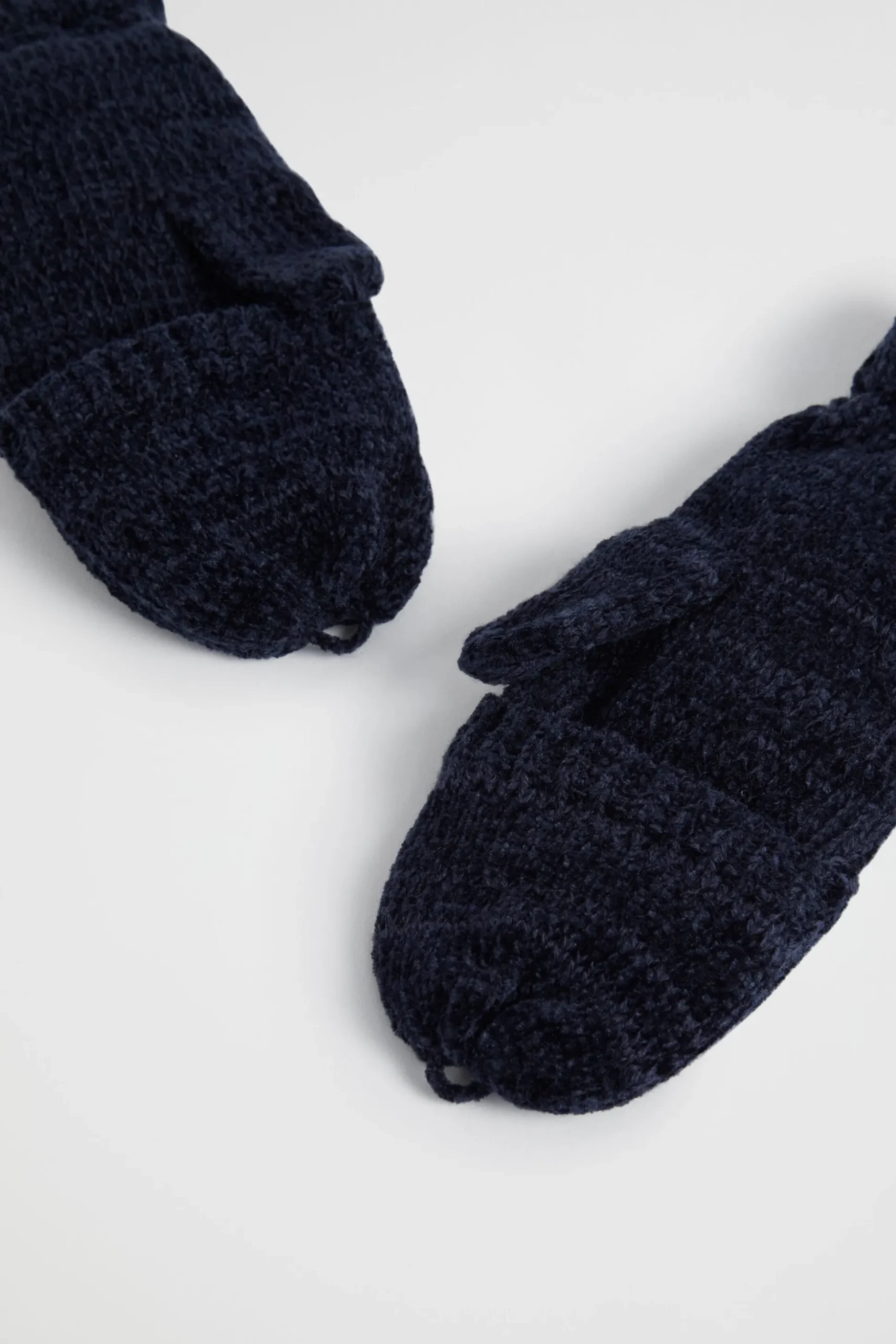 Seed Heritage Gloves-Chenille Mittens Midnight Blue
