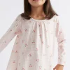Seed Heritage Pyjamas & Sleepwear-Cherry Gingham Nightie Dusty Rose
