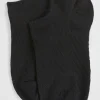 Seed Heritage Socks & Tights-Chevron Knit Sneaker Sock Black