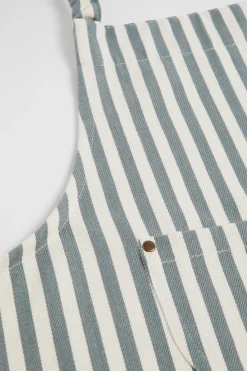 Seed Heritage Kitchen & Dining-Child Cotton Apron Eucalypt Stripe