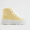 Seed Heritage Boots-Chunky Sole Canvas High-Top Buttercup