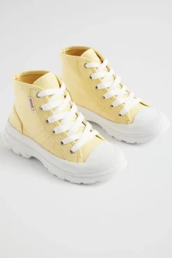 Seed Heritage Boots-Chunky Sole Canvas High-Top Buttercup