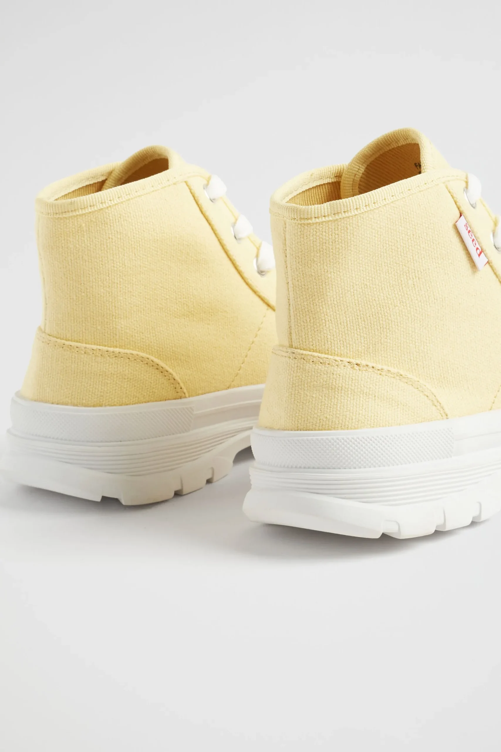 Seed Heritage Boots-Chunky Sole Canvas High-Top Buttercup
