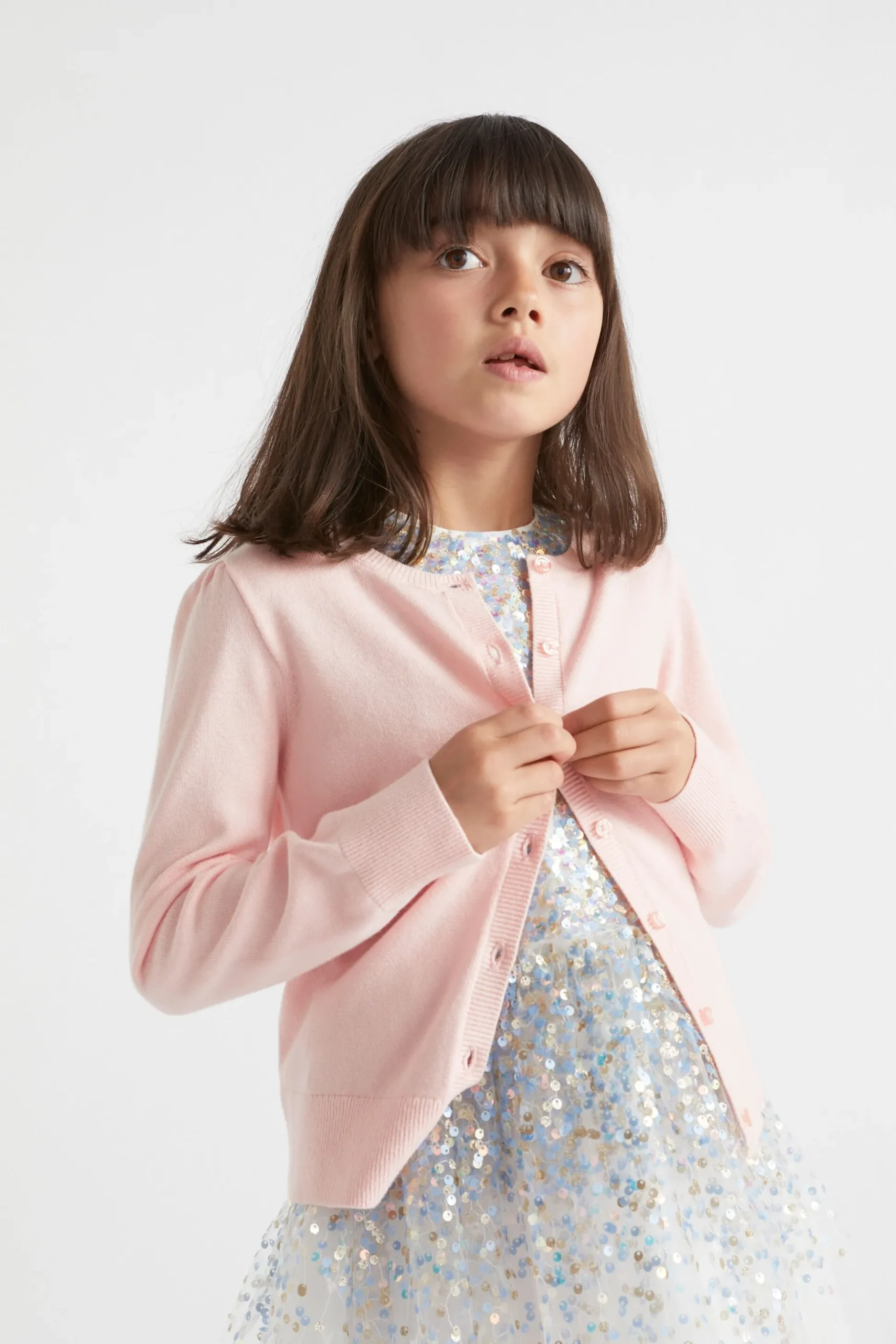 Seed Heritage Knitwear & Sweaters-Classic Cardigan Dusty Rose