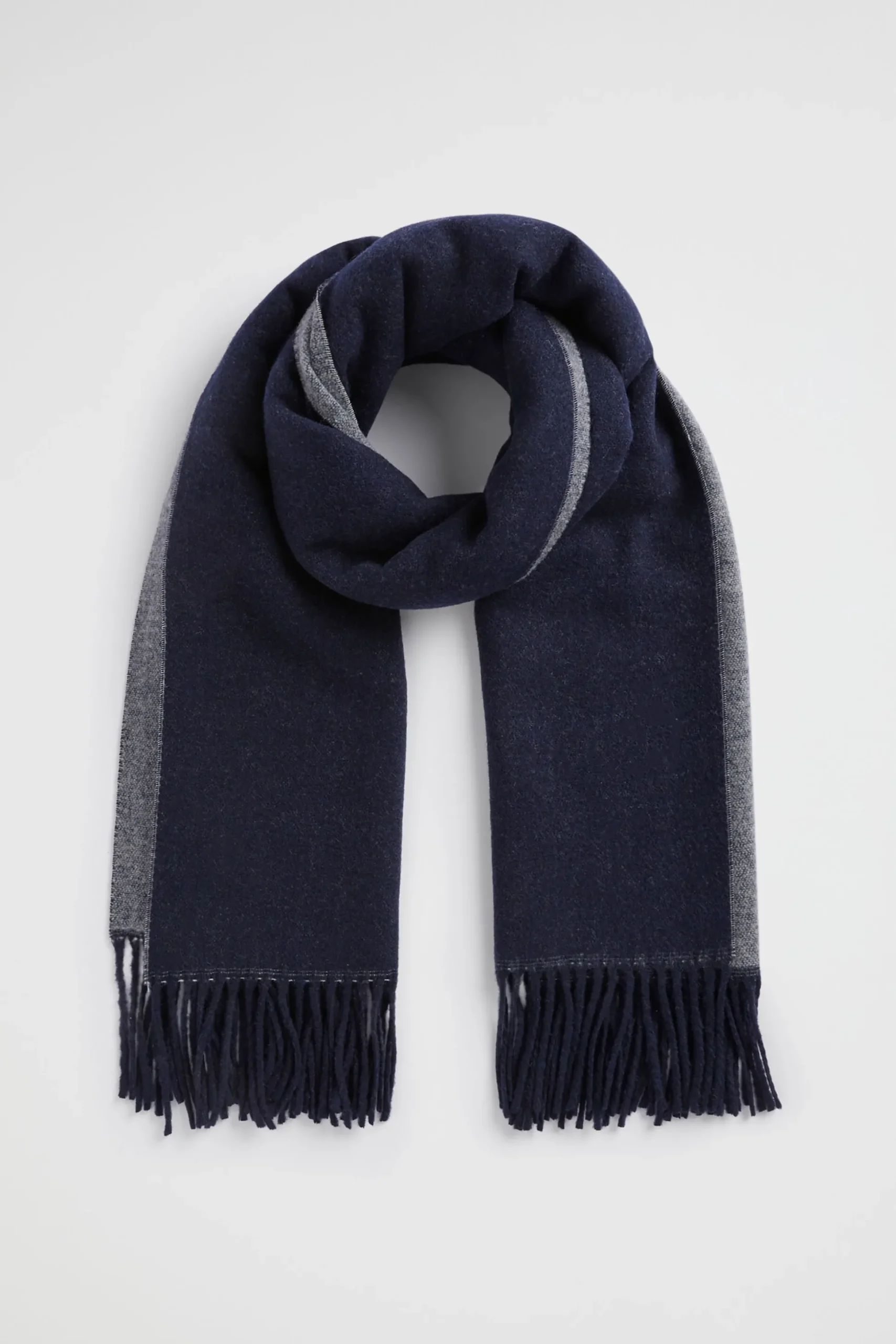 Seed Heritage Scarves & Kaftans-Colour Block Scarf Midnight Sky Multi