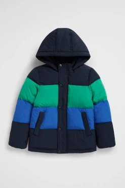 Seed Heritage Jackets & Vests-Colourblock Jacket Midnight Blue