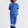 Seed Heritage Pants-Colourblock Trackpant True Cobalt
