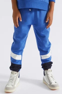 Seed Heritage Pants-Colourblock Trackpant True Cobalt