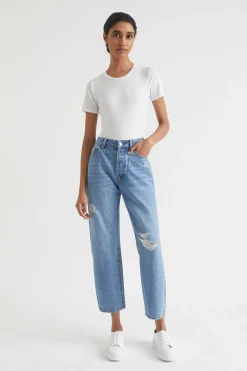 Seed Heritage Pants-Core Boyfriend Jean Mid Vintage Wash