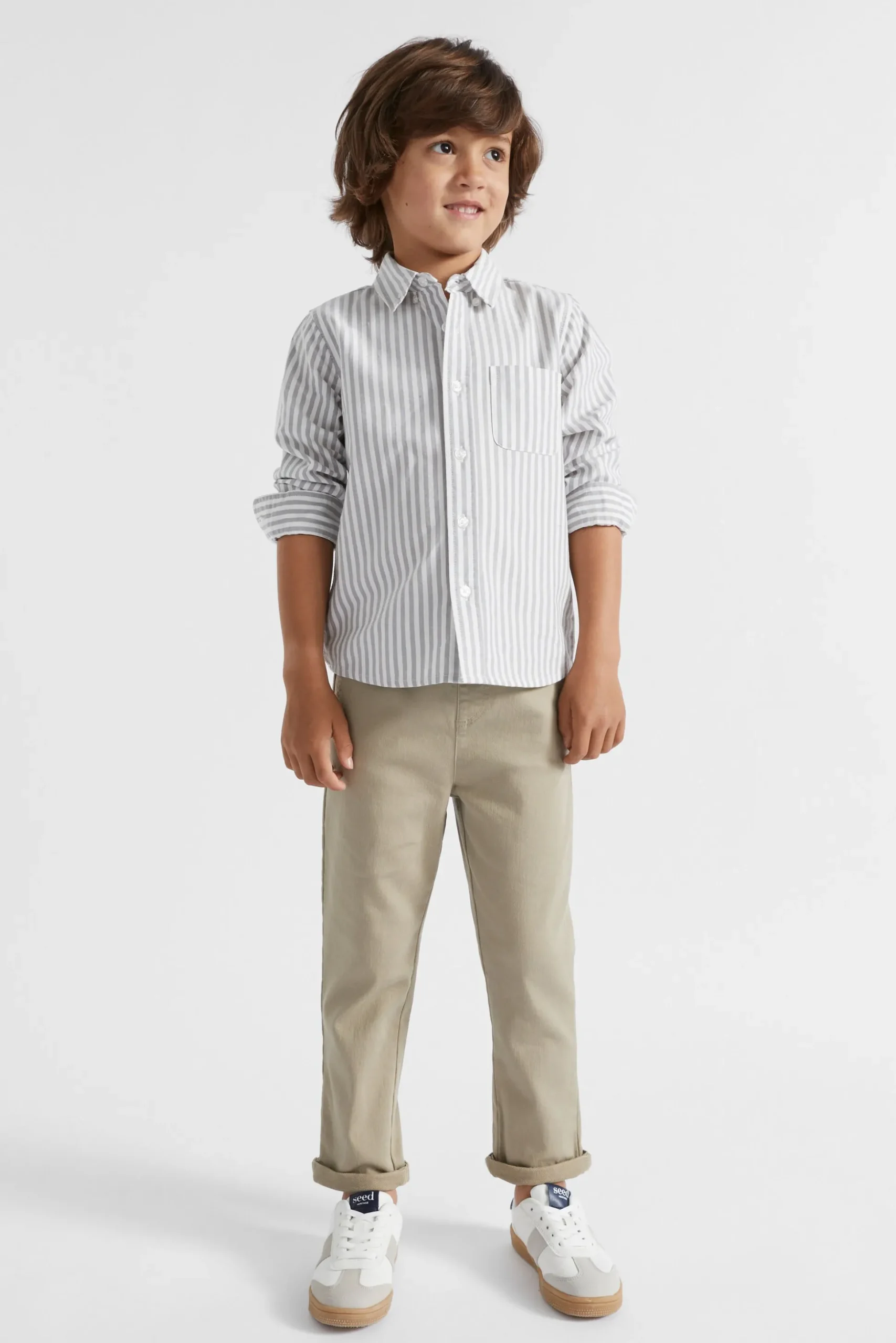 Seed Heritage Pants-Core Logo Chino Light Oak