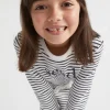 Seed Heritage Dresses-Core Logo Dress Midnight Stripe